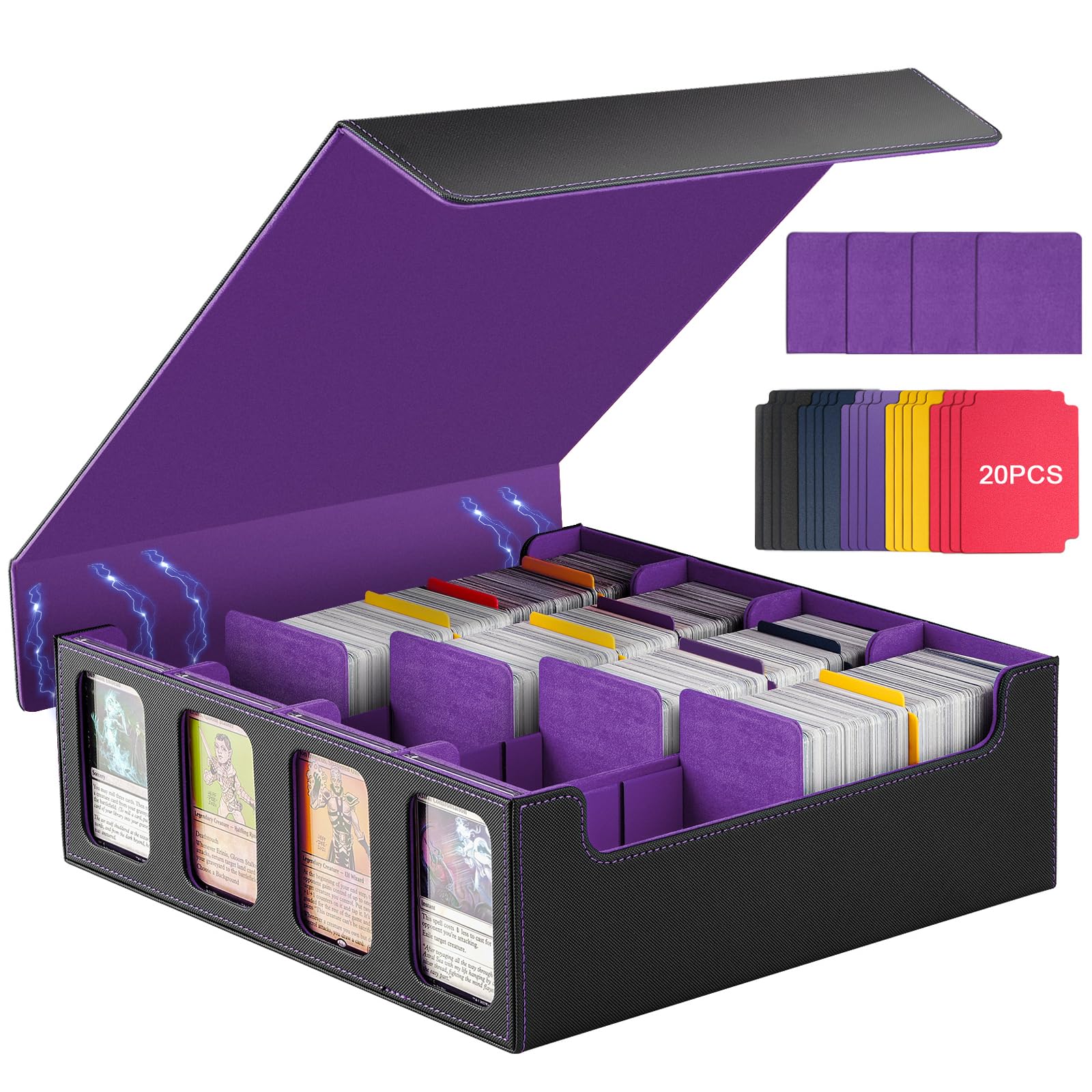 TiMOVO MTG Commander Deck Box 3000+ Magnetic Card Case