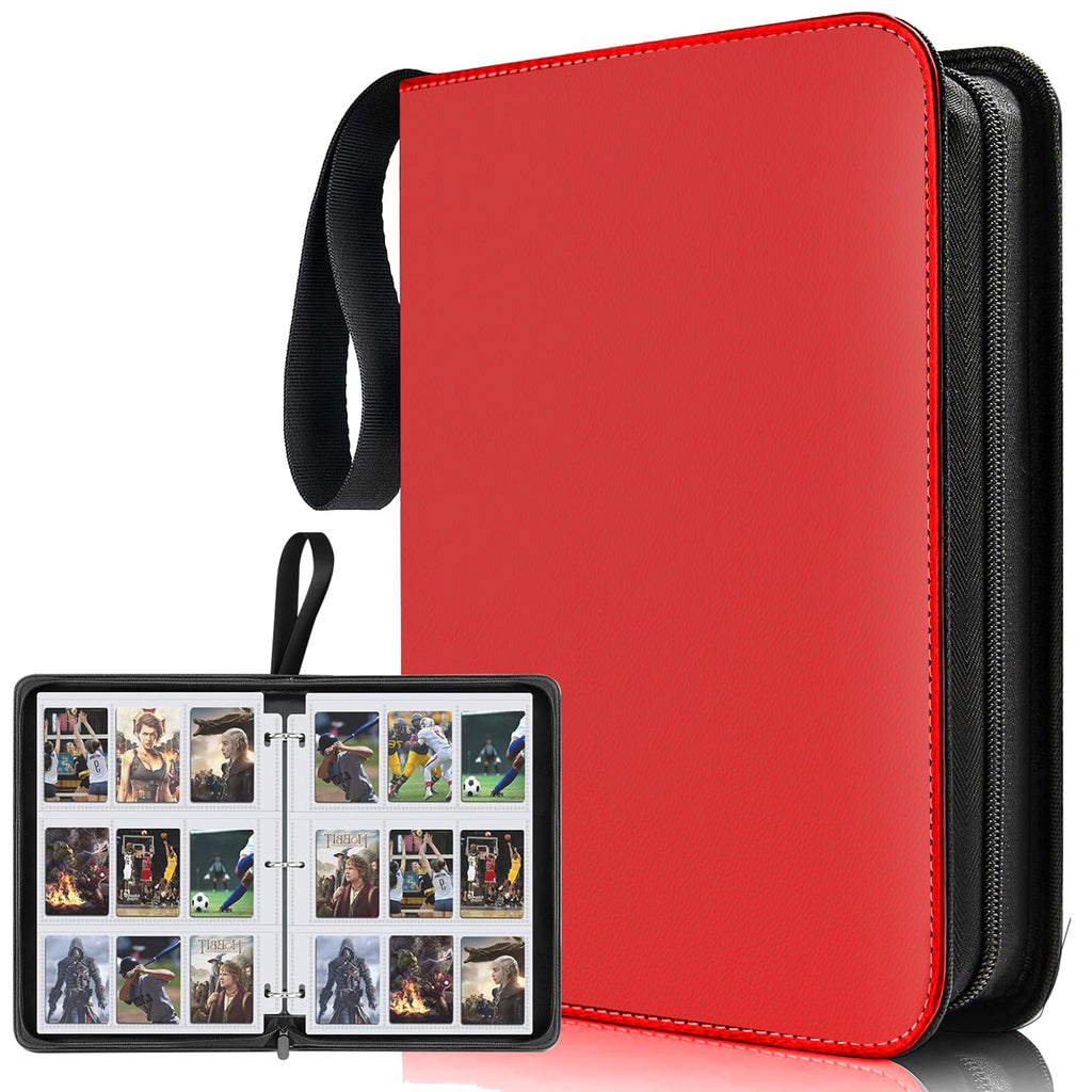 Red ZipGuard 900 Card Binder